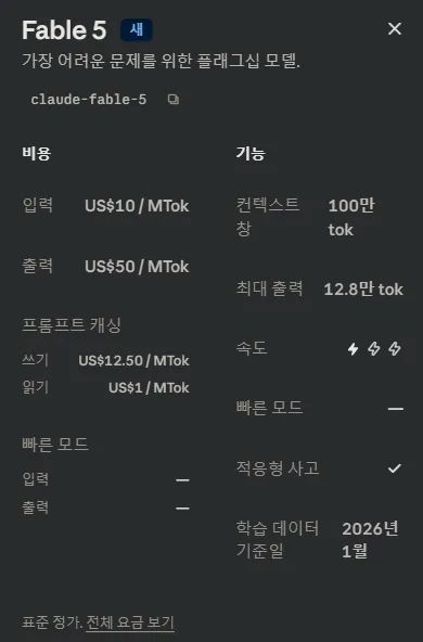 Claude Fable 5 프로모션 이용 안내