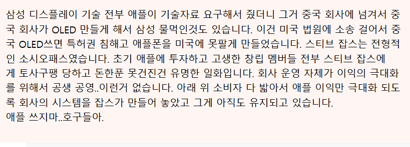 애플 vs 마이크론 현황.