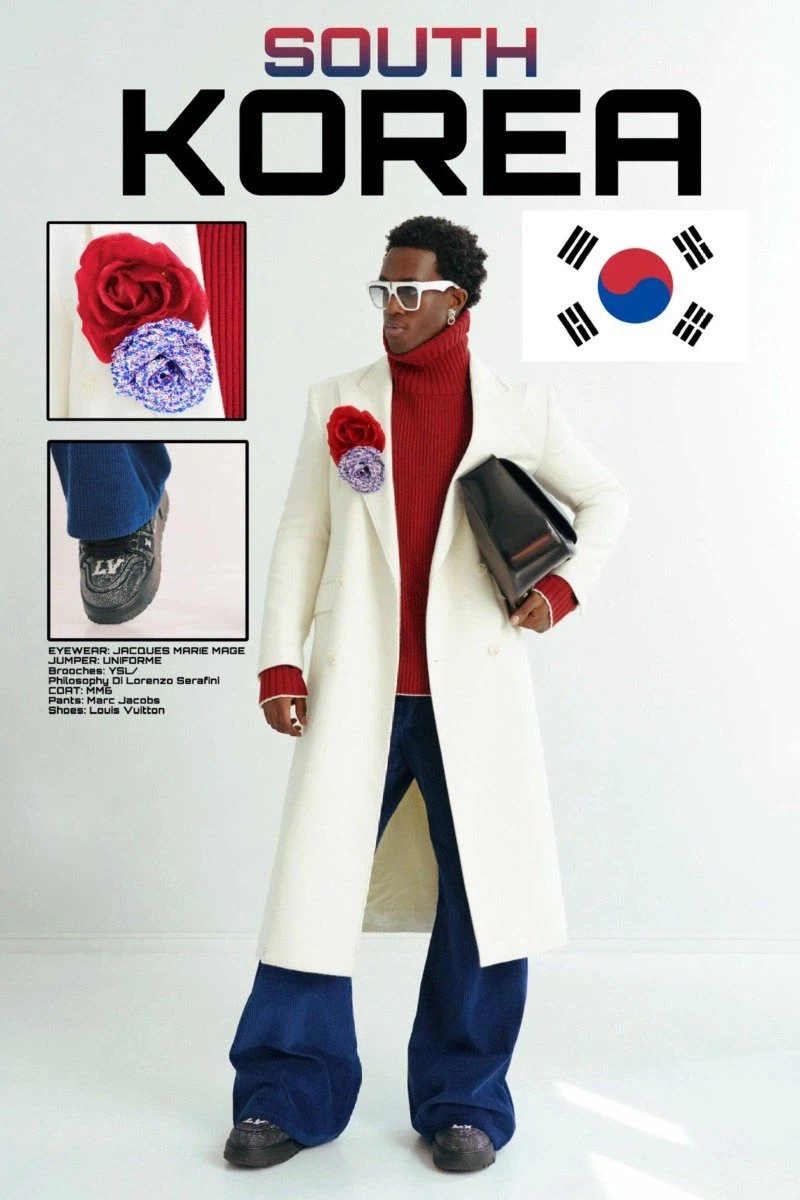 모델이 패션으로 묘사한 나라별 국기 특징