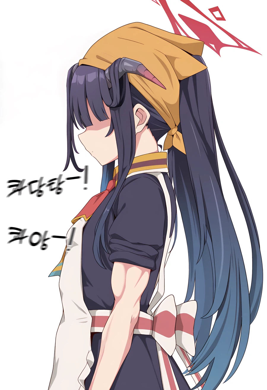 블루아카)ai)하루나를 참교육하는 후우카