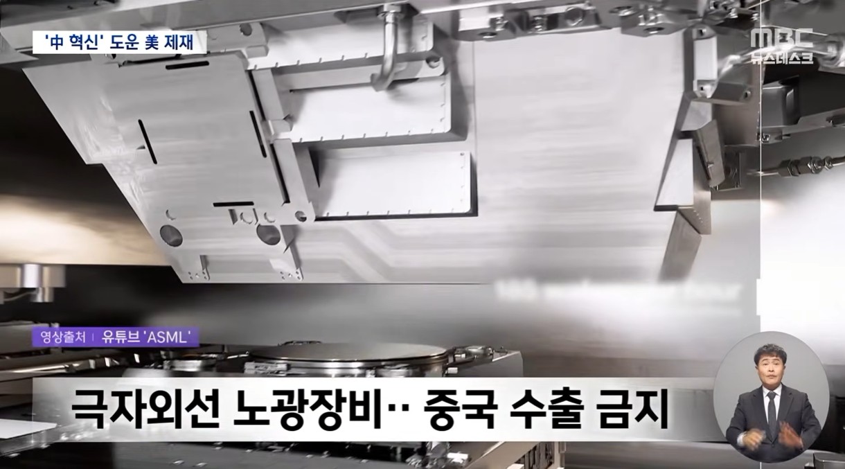 반도체 장비 수출금지 당한 중국상황.