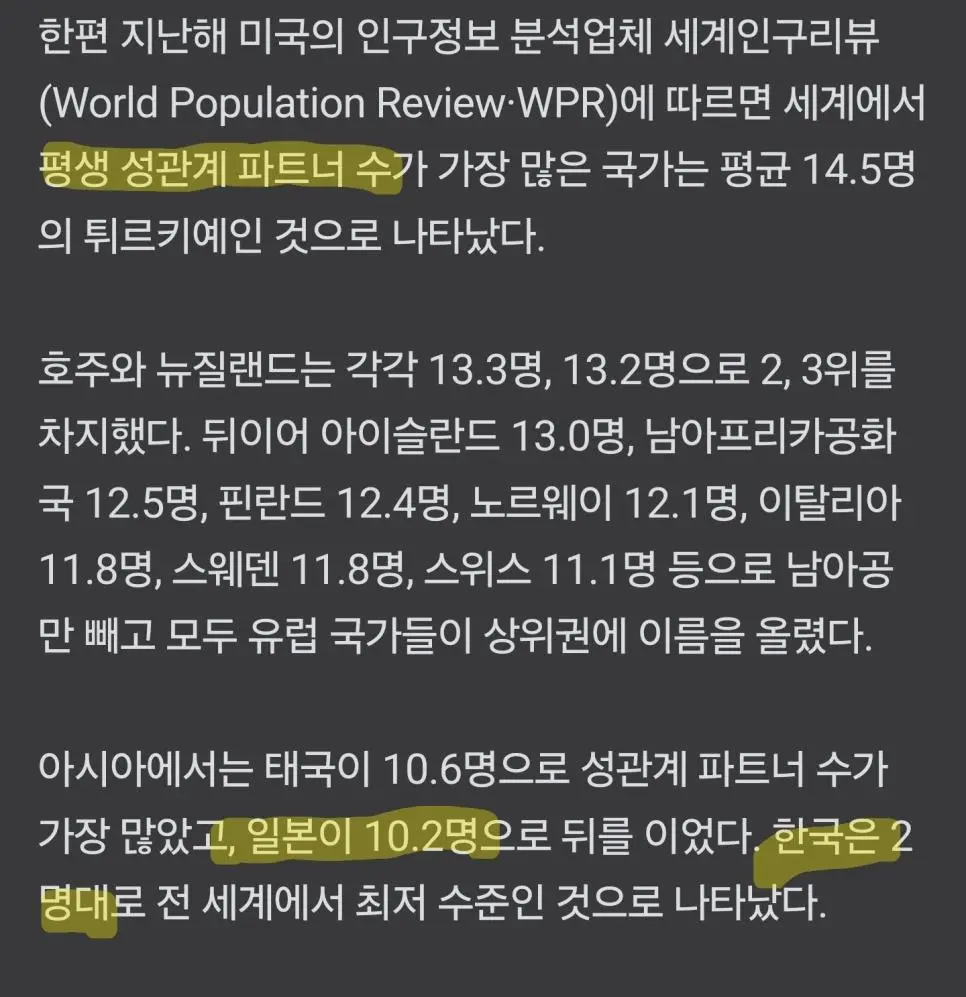 성관계 연구결과, 파트너 적정수는 5명이다. JPG