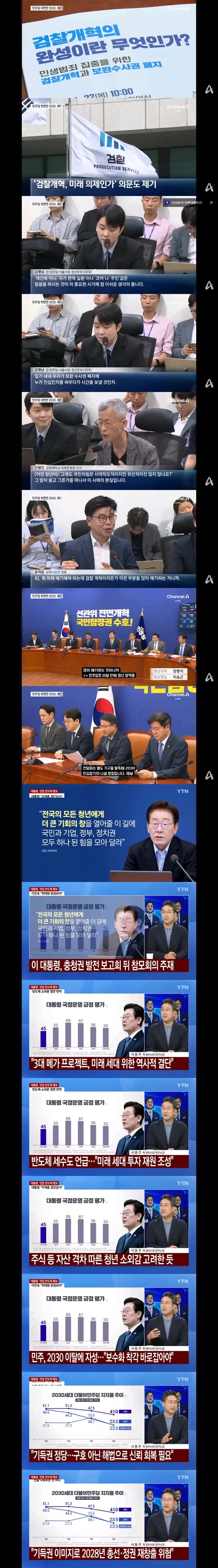 최근 민주당에서 열렸던 2030 관련 토론회