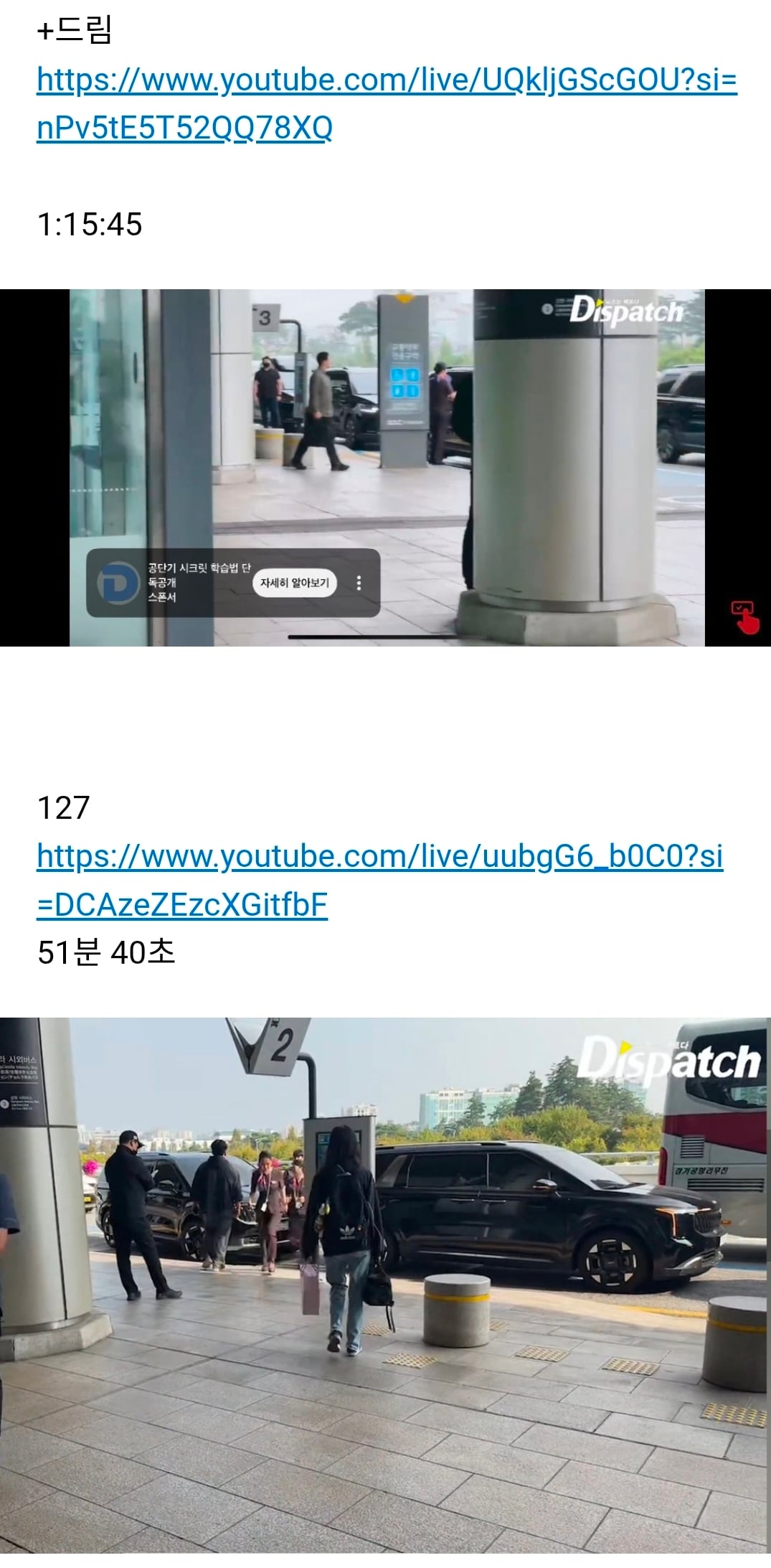 지상직 승무원이 연예인 밴까지 손수 티켓 대령해드려야함