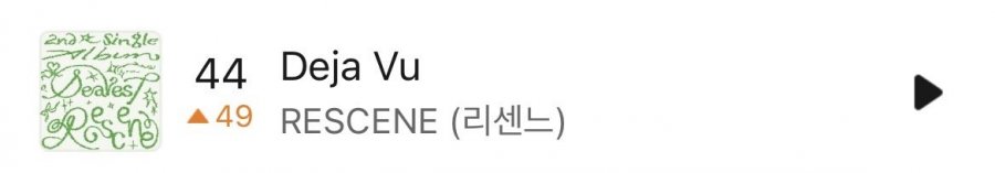 리센느 프리티걸 멜론차트 22위 진입