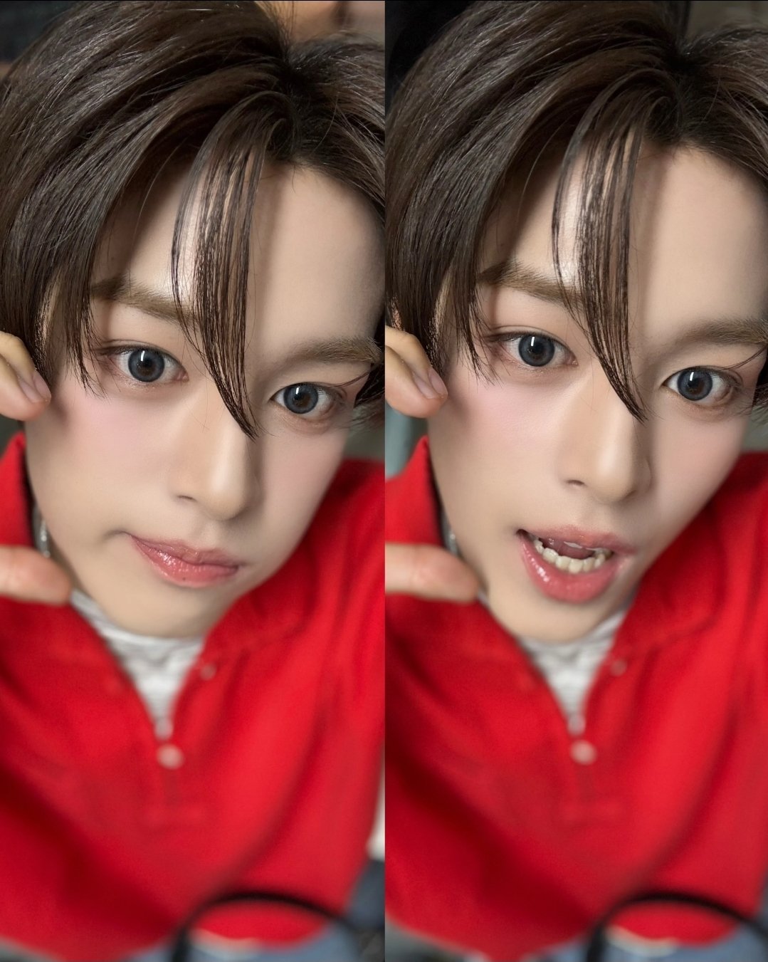 안유진 닮은 꼴로 불리는 중인 신인 남자 아이돌.jpg