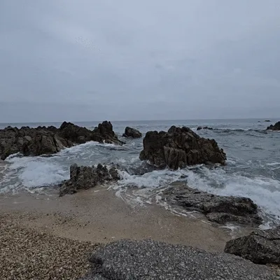 울진 동해안 입니다