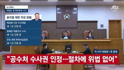 [속보]대법, 윤석열 ‘체포 방해’ 징역 7년 확정…8개 사건 중 처음