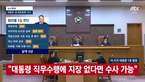 [속보]대법, 윤석열 ‘체포 방해’ 징역 7년 확정…8개 사건 중 처음