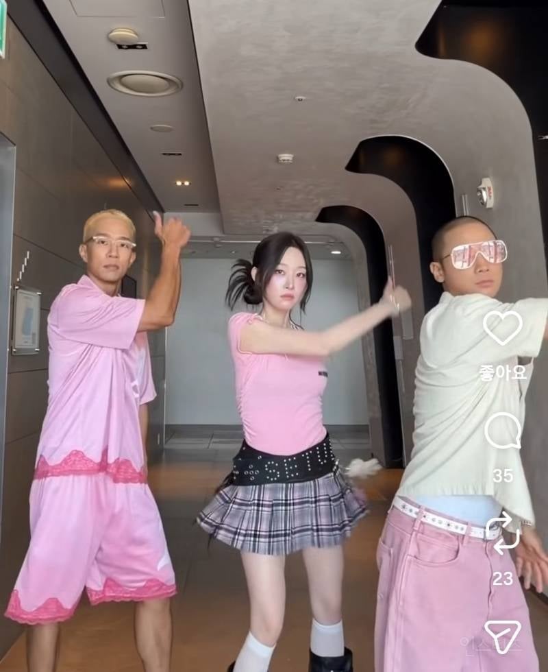 셋이 모아놓으니까 게임캐릭터같음...jpg