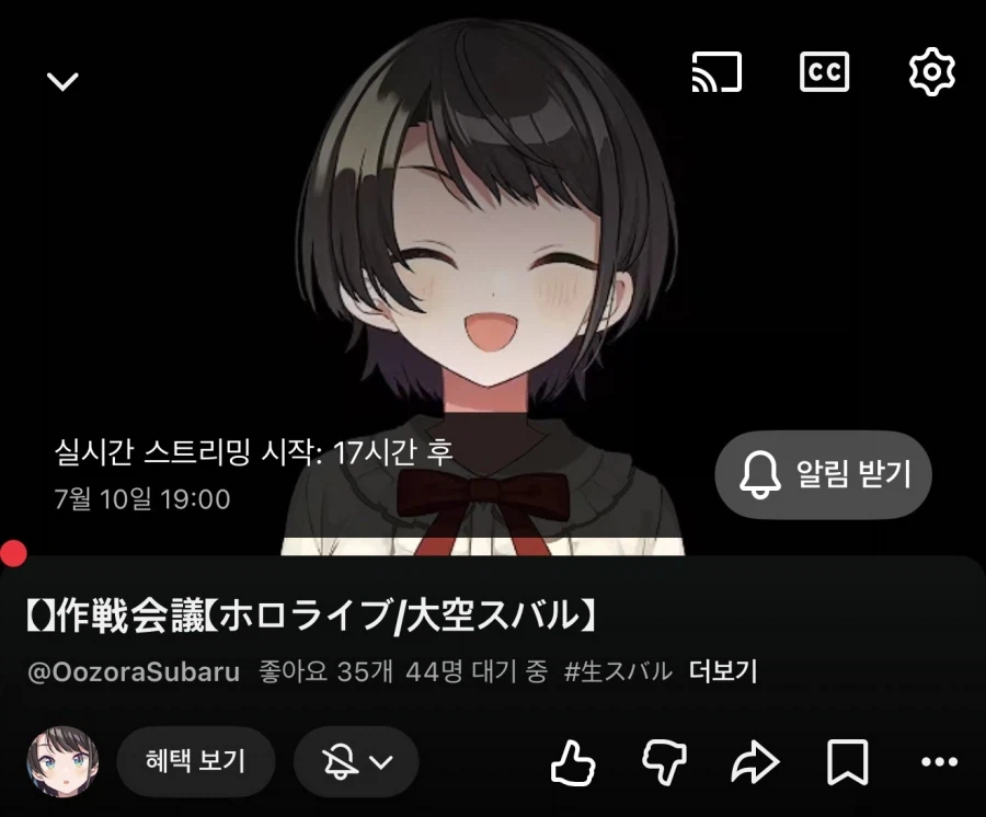 버튜버) 내일 페코라 집에 방문하는 스바루의 마음가짐