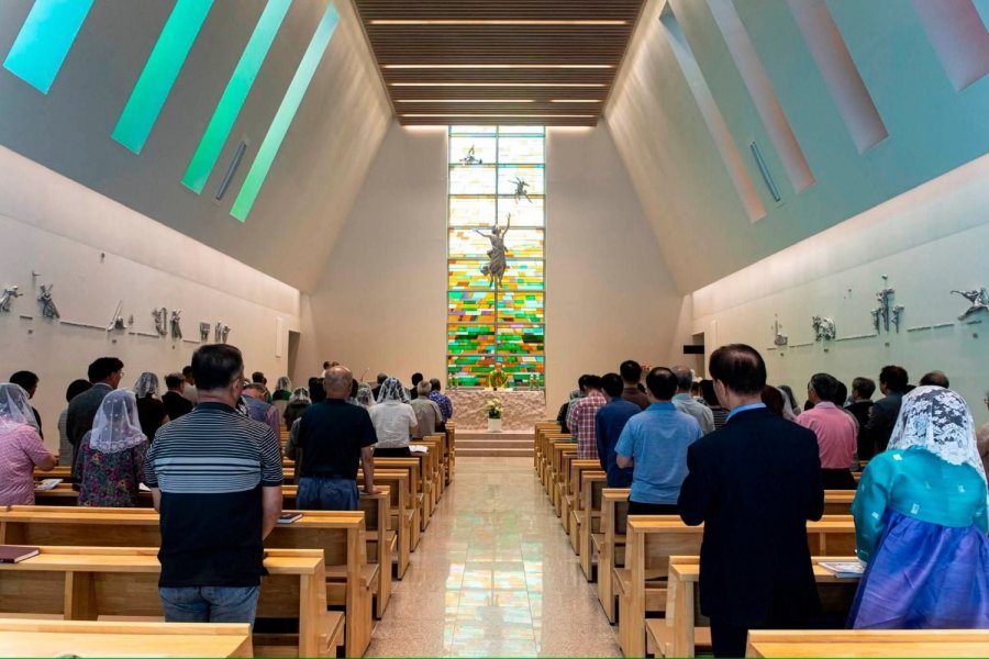 정청래 의원, <금산 진산성지, 진산성당 미사>