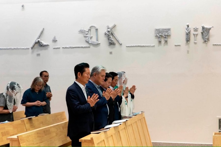 정청래 의원, <금산 진산성지, 진산성당 미사>