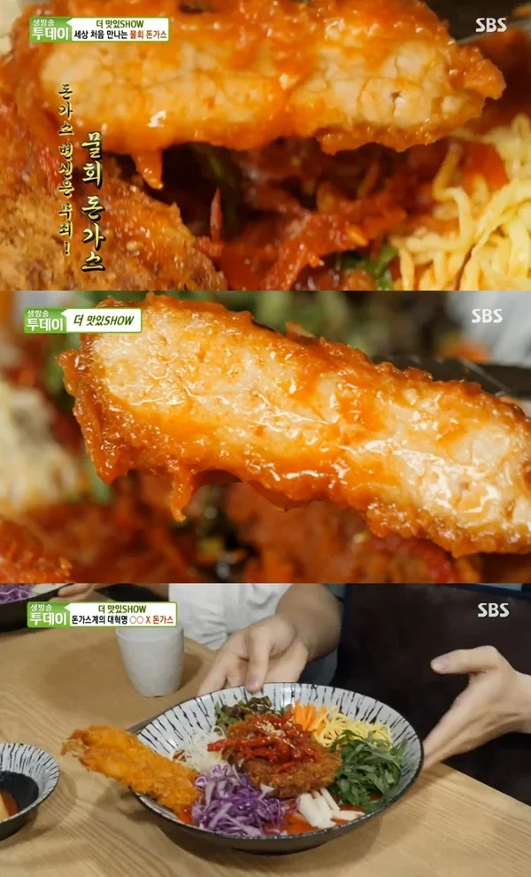 아쿠아 돈까스 떡밥일때 달리는 내고향 강릉에서 팔았던 돈까스