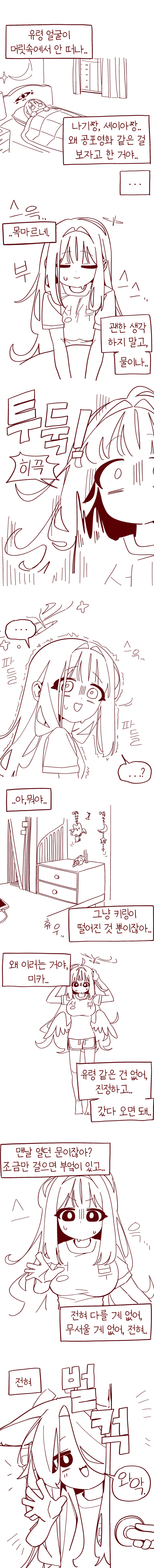 블루아카) 한집사는 티파티와 공포영화 Manhwa
