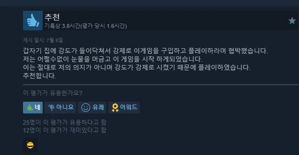 스팀] 어쩔수 없이 야겜을 시작했다는 한 유저.jpg