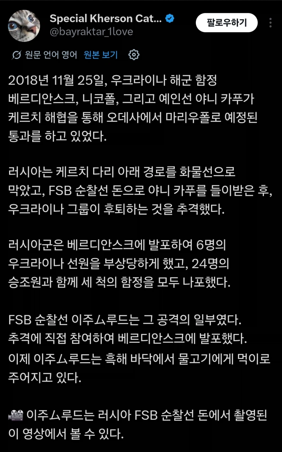 러시아군 함정 근황