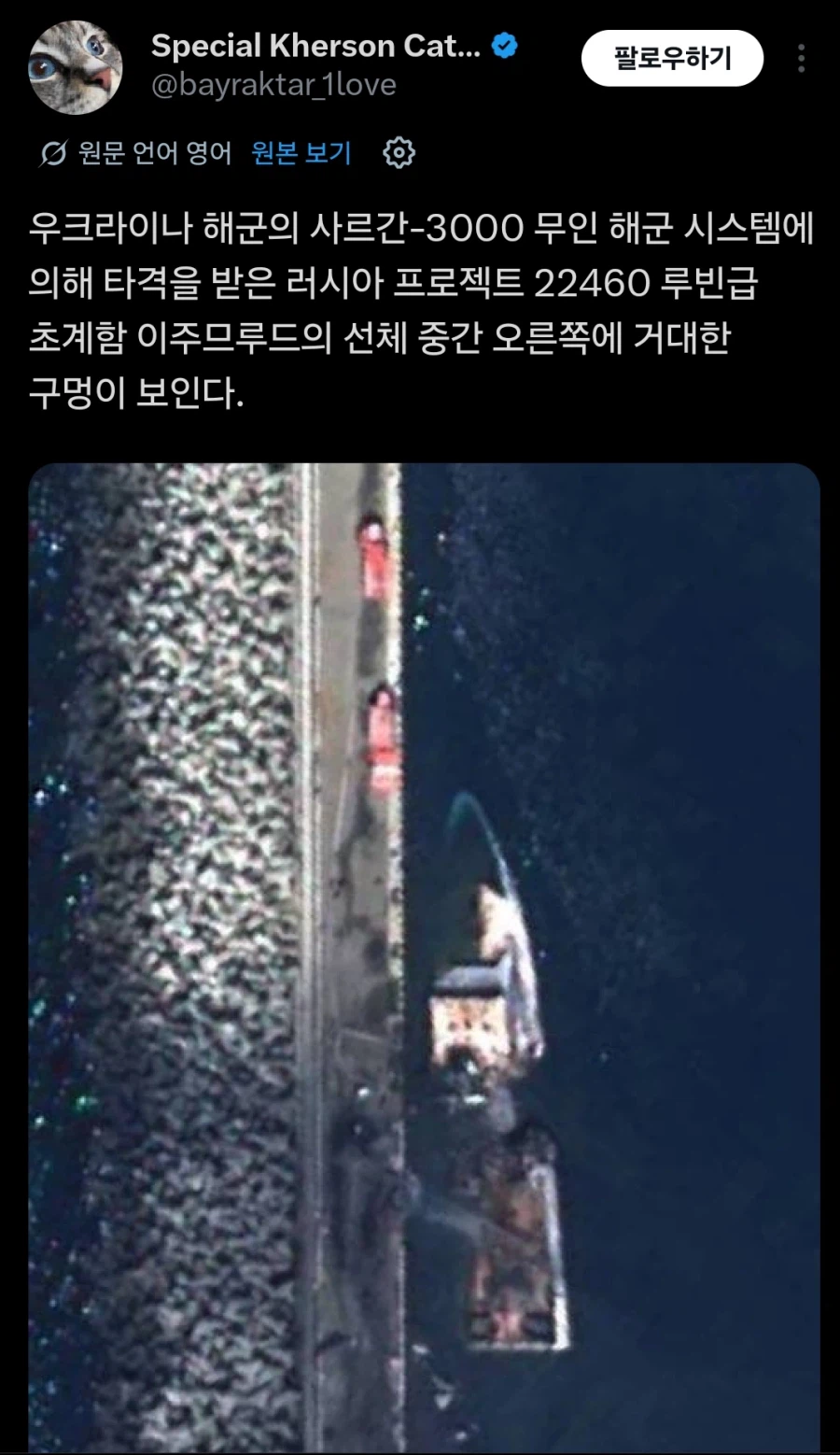 러시아군 함정 근황