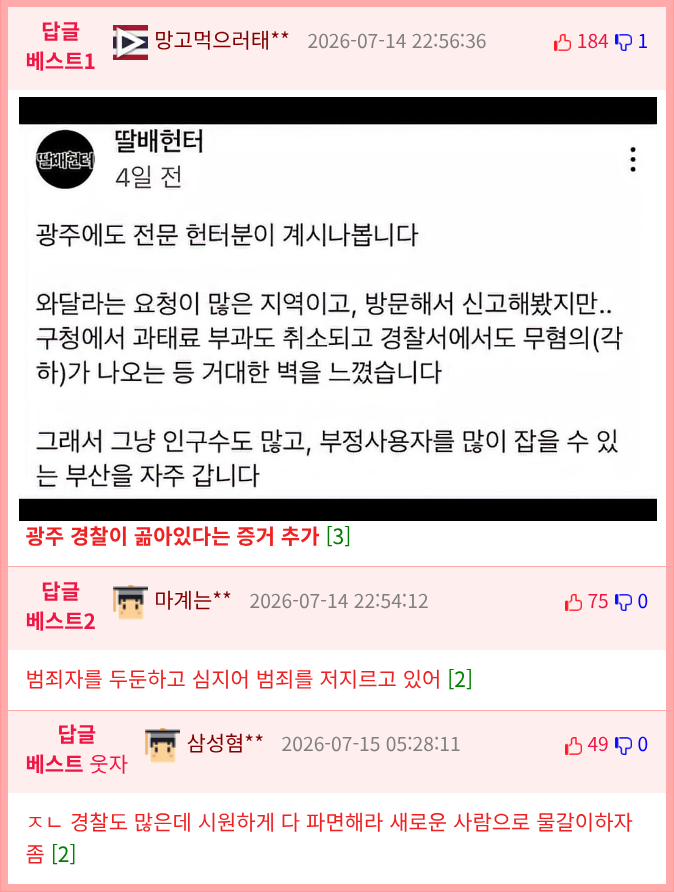 🚨드디어 𝙅𝙊𝙉𝙉𝘼털리는중인 광주 경찰서🚨feat.장윤기