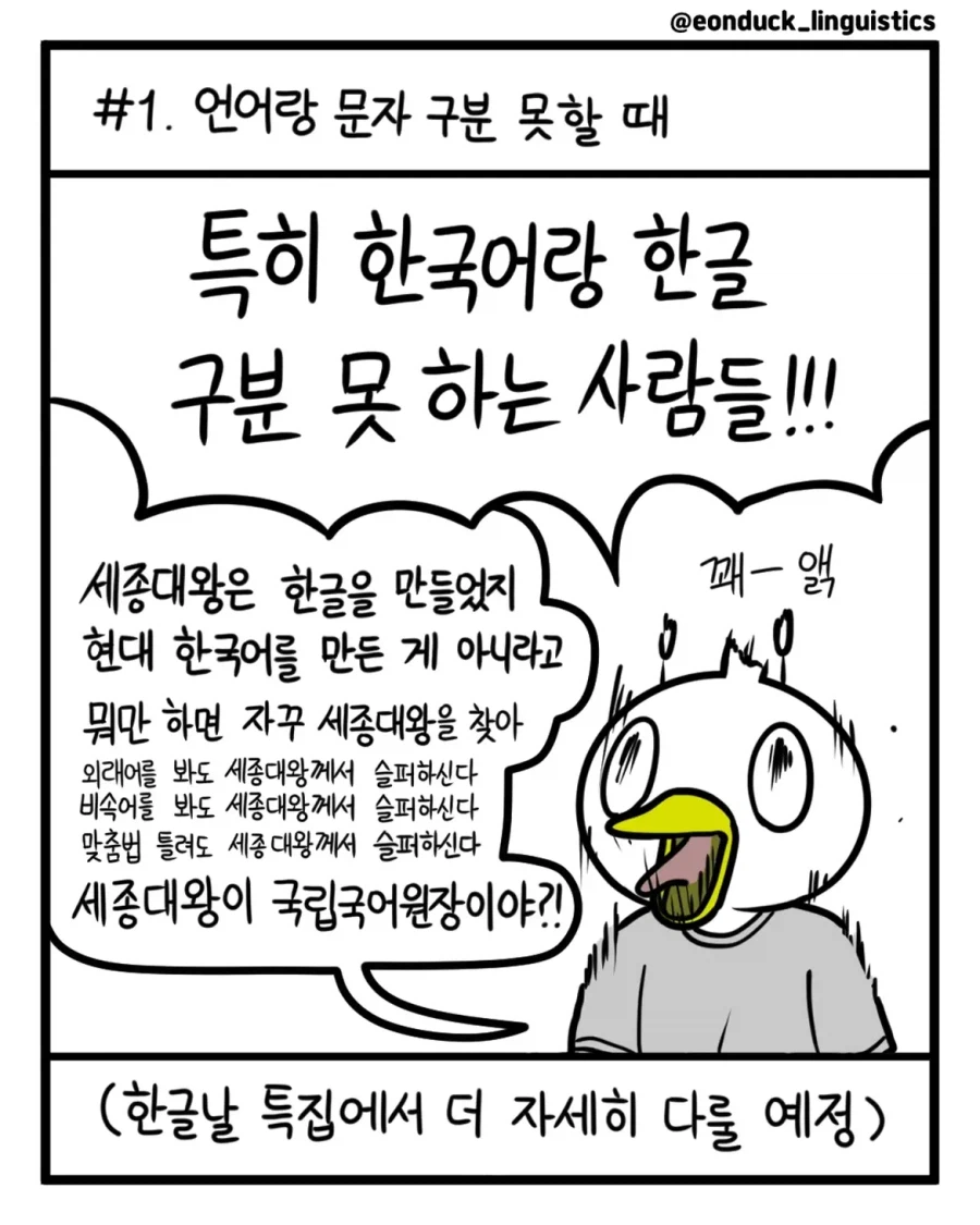 언어덕후를 화나게 하는 일상 속 순간들.manwha