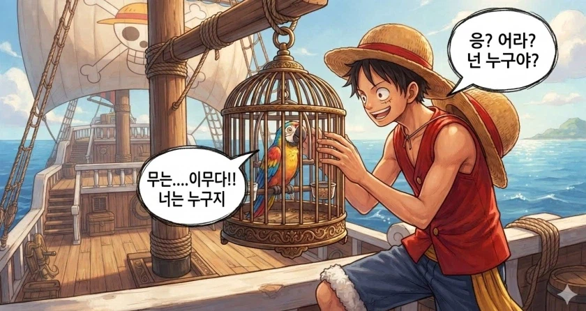 원피스) 이무=앵무새 설