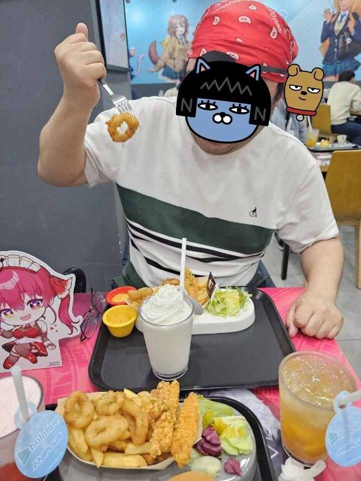 버튜버) 친구보다 먼저 와서 찍음