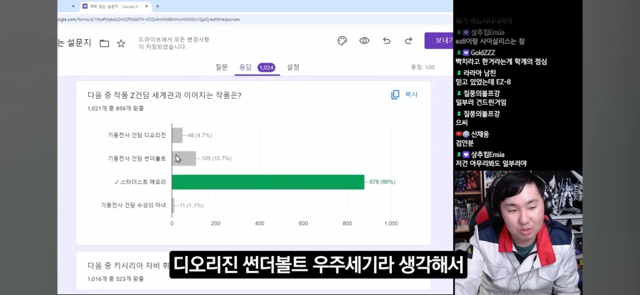 인방) 맞추라고 퍼준 건담 문제