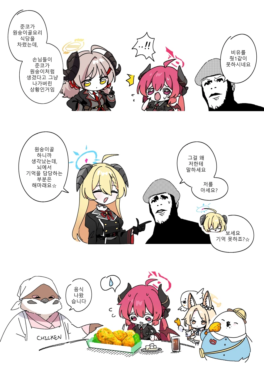 블루아카)미식연과 양들의 침묵.manwha