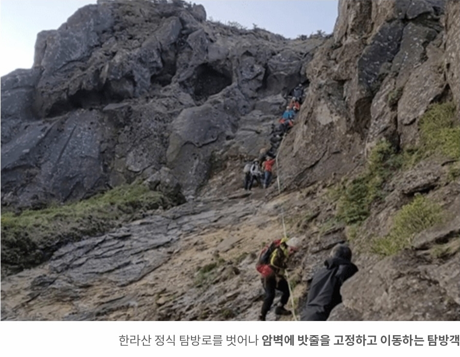 요즘 한라산 정상에서 유행하는 것