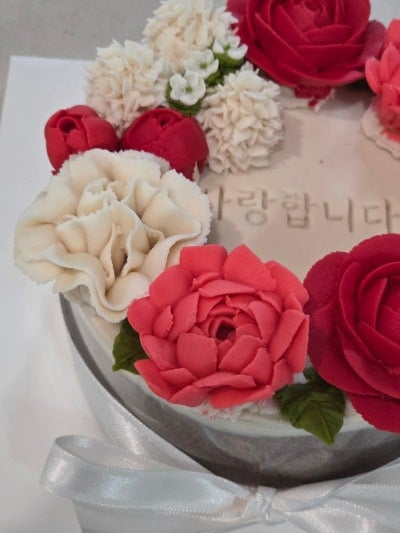 앙금플라워 떡케이크