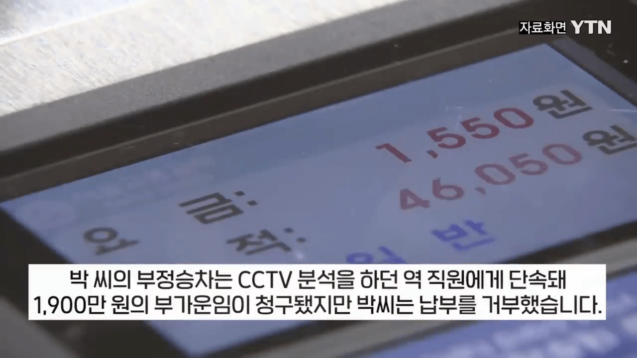 부정승차 벌금 1900만원 안내고 버틴 30대녀의 최후 ㄷㄷ