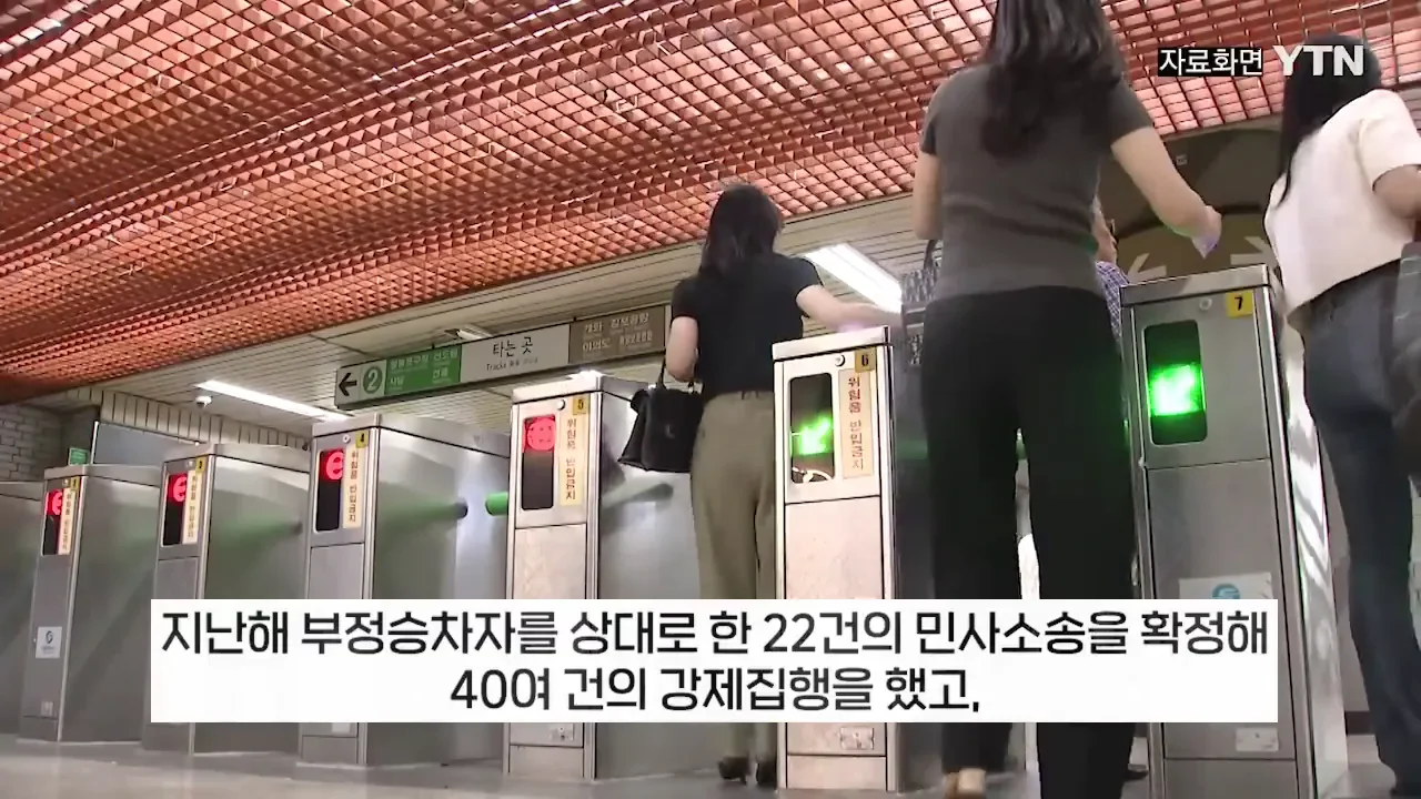 부정승차 벌금 1900만원 안내고 버틴 30대녀의 최후