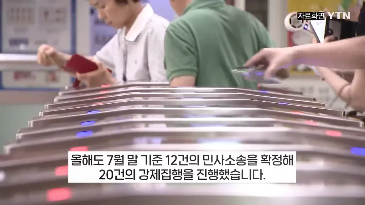 부정승차 벌금 1900만원 안내고 버틴 30대녀의 최후