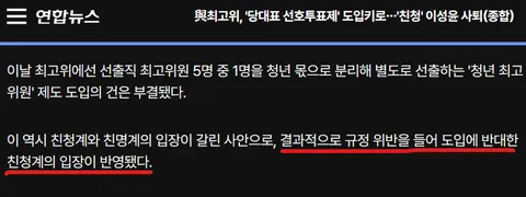 청년 최고위원 기탁금 2000만원 문제점