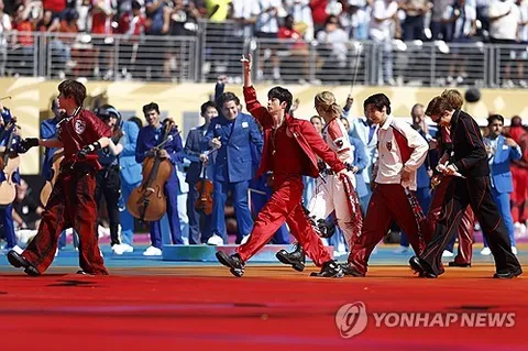 월드컵 결승전 하프타임 쇼 BTS 무대
