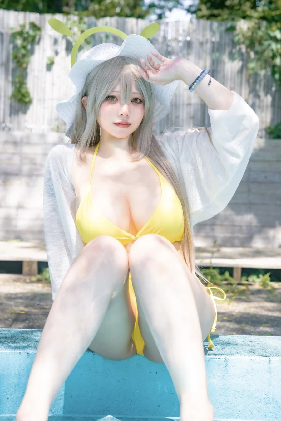 [약후,블루아카] 수영복 입은 노노미 코스프레