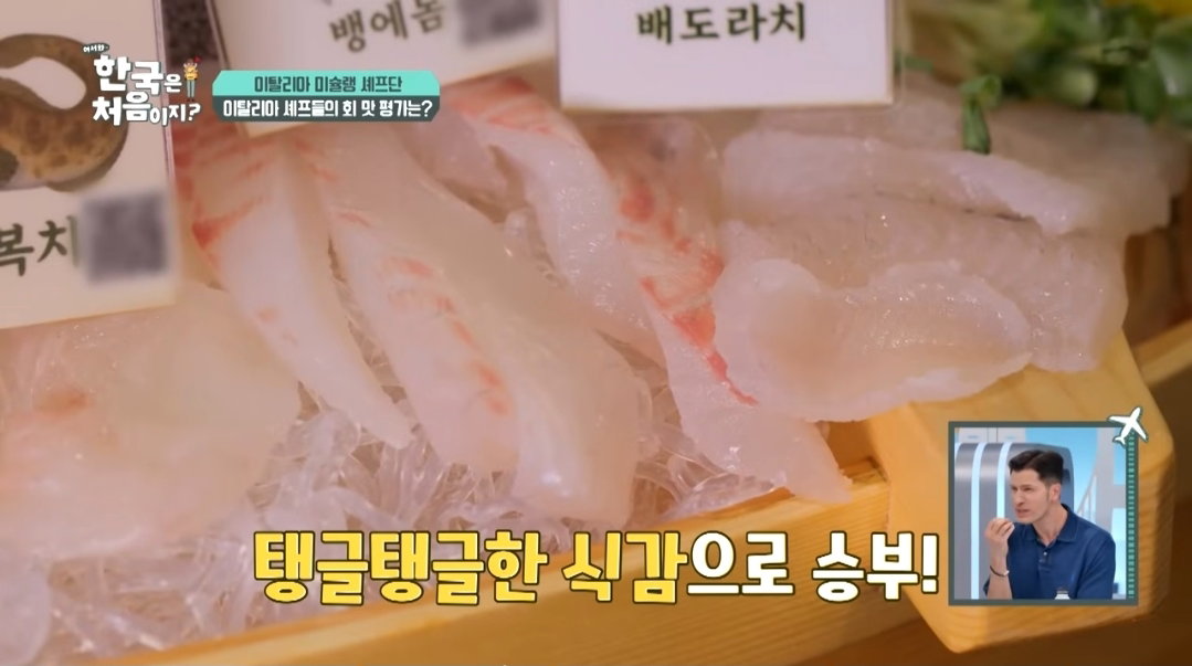 [어서와한국은처음이지] 자연산회 한 점 먹고 조용해진 이탈리아 셰프들