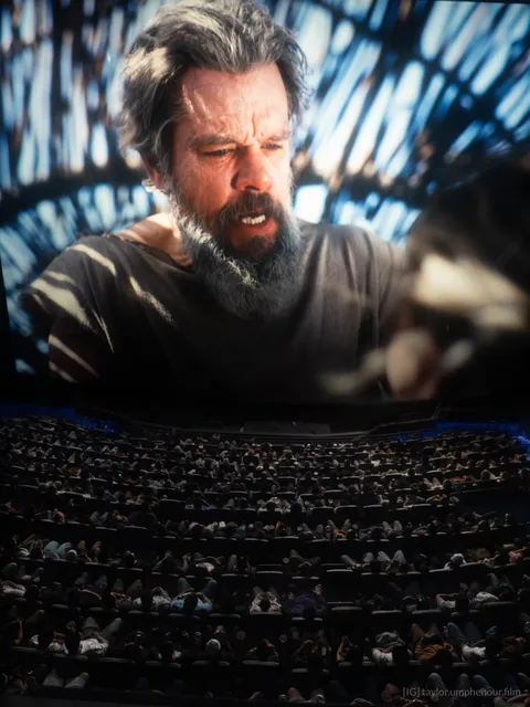 [약스포] 영화 오디세이 - IMAX 70mm 필름 상영 모습