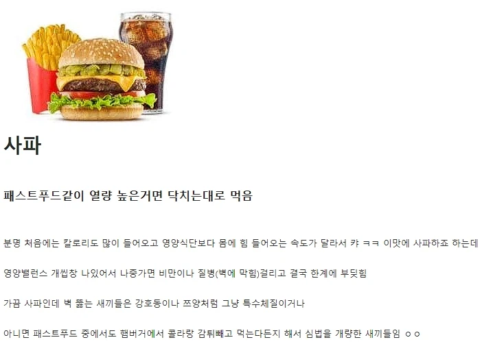 무협) 식단으로 비유한 정파 사파 마교 차이