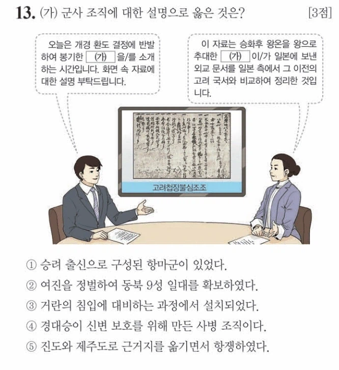 과거 일본을 혼란에 빠뜨렸던 고려.