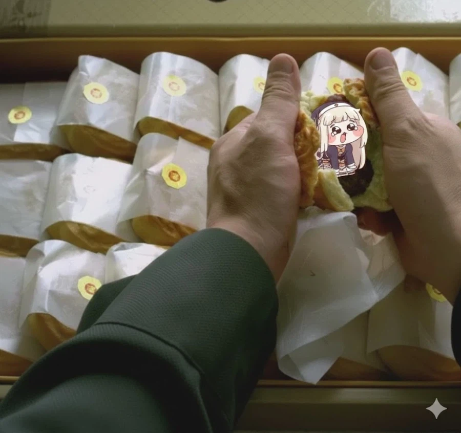 "월병이라고, 중국 과자에요. 애법 맛이 납니다."