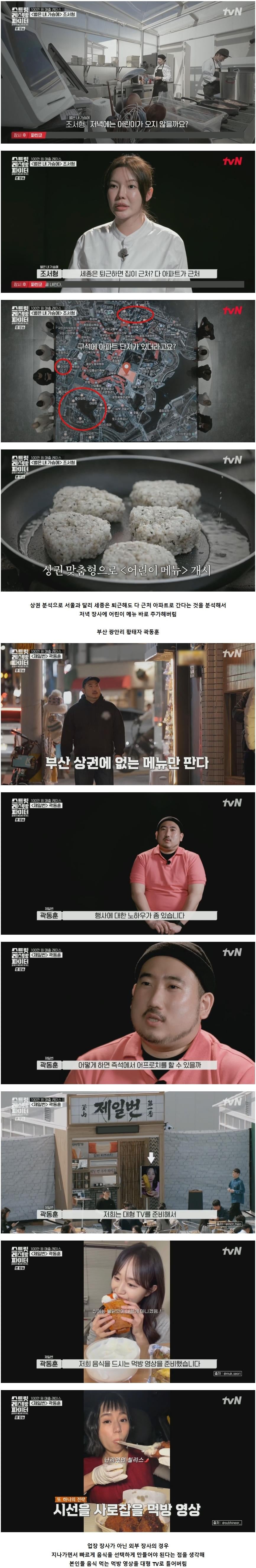 성공한 장사의 신들의 손님 끌어들이는 꿀팁과 상권 분석 수준