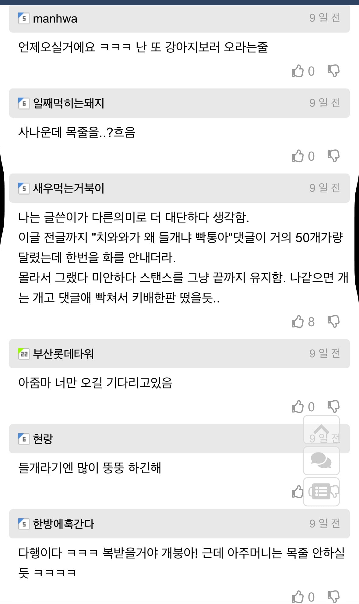 길잃은 뚱쭝 치와와 주인 찾아준 개드립인