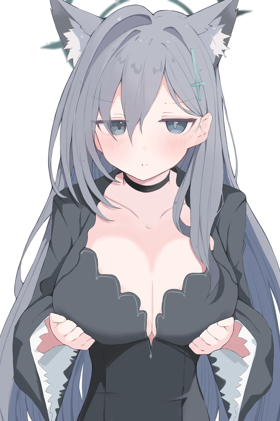 블루아카) "응, 선생님...나데나데 해줘..."