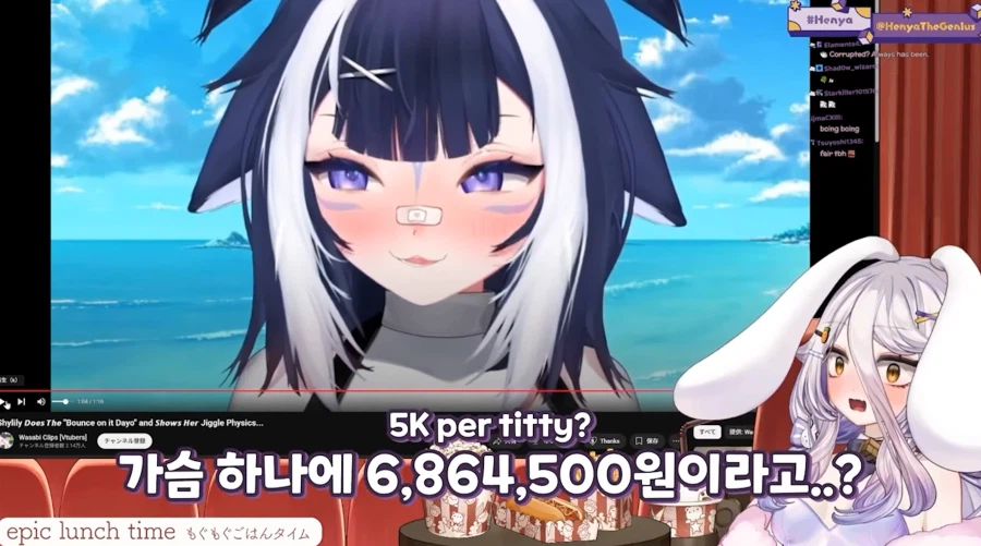 버튜버)샤이릴리가 알려주는 가슴 가격.JPG