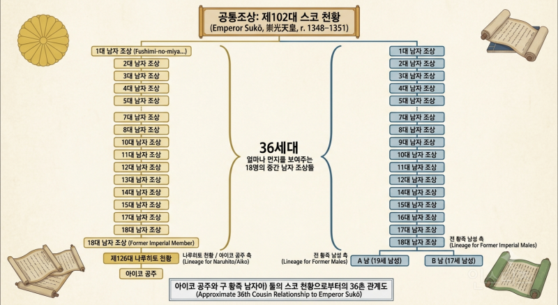 일본 아이코 공주 대신 황위 계승 후보로 거론되는 황족들