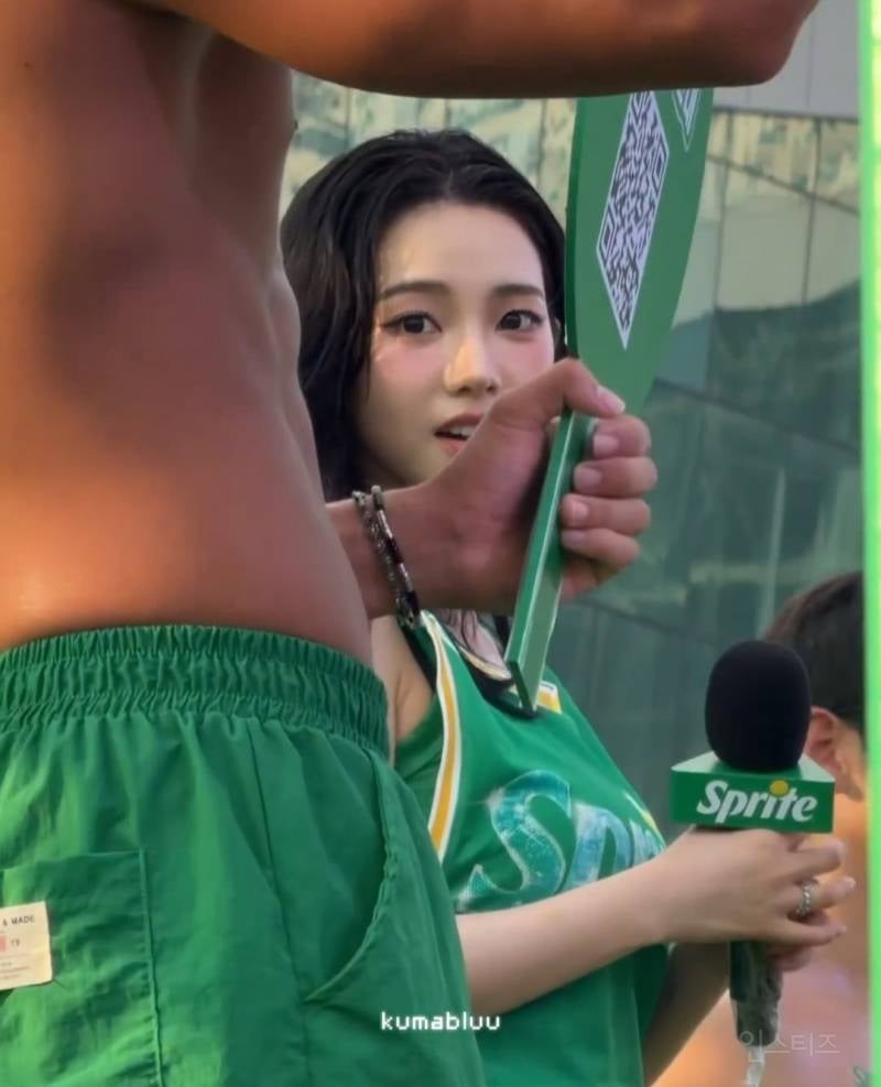 오늘자 워터밤 참석한 에스파 카리나