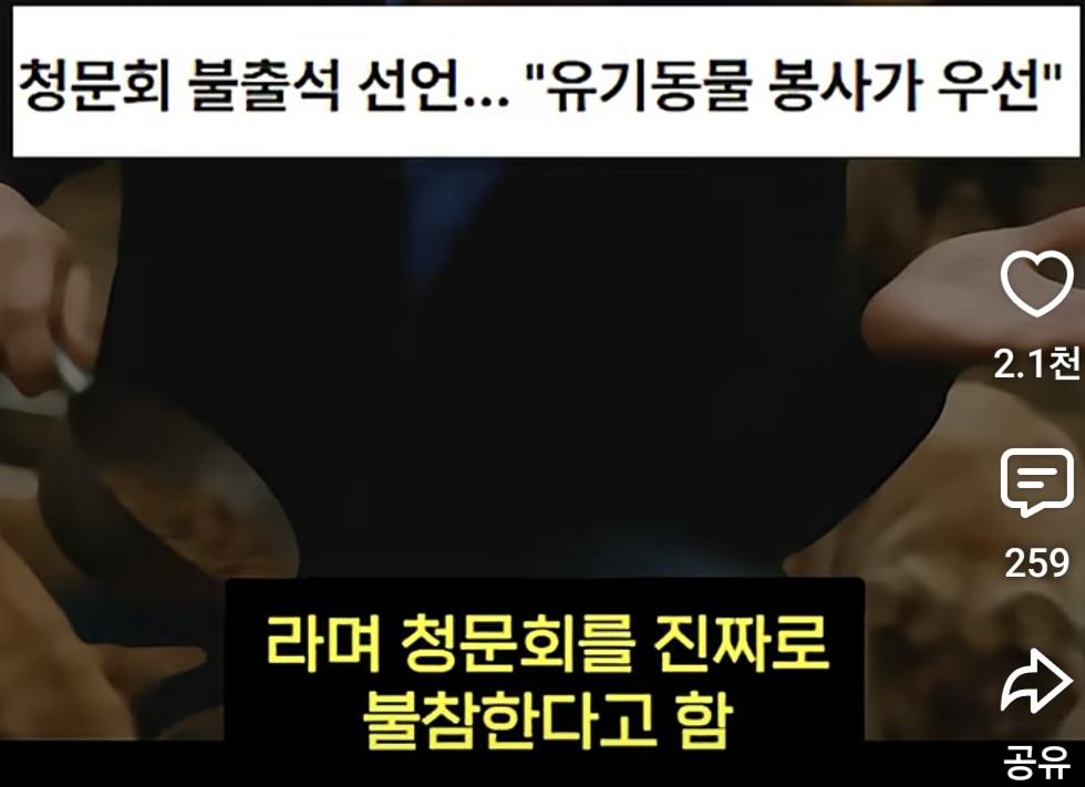청문회 불축석 레전드 사유