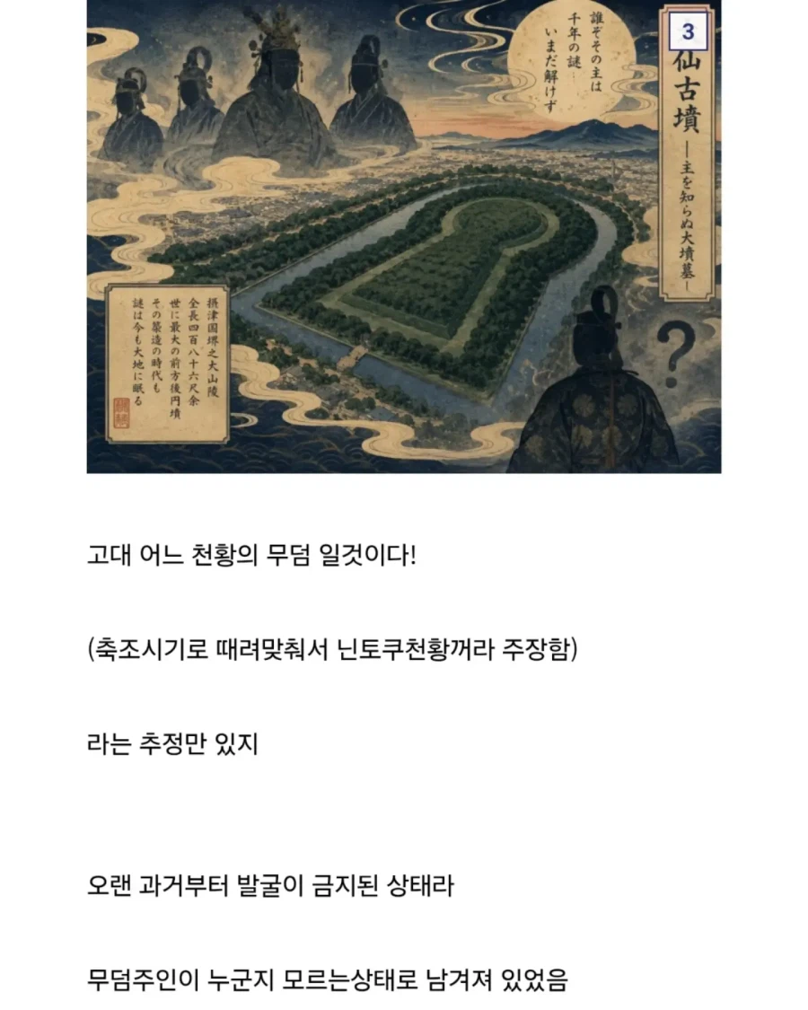 일본이 아직도 최대 규모의 무덤을 발굴 안하는 이유.