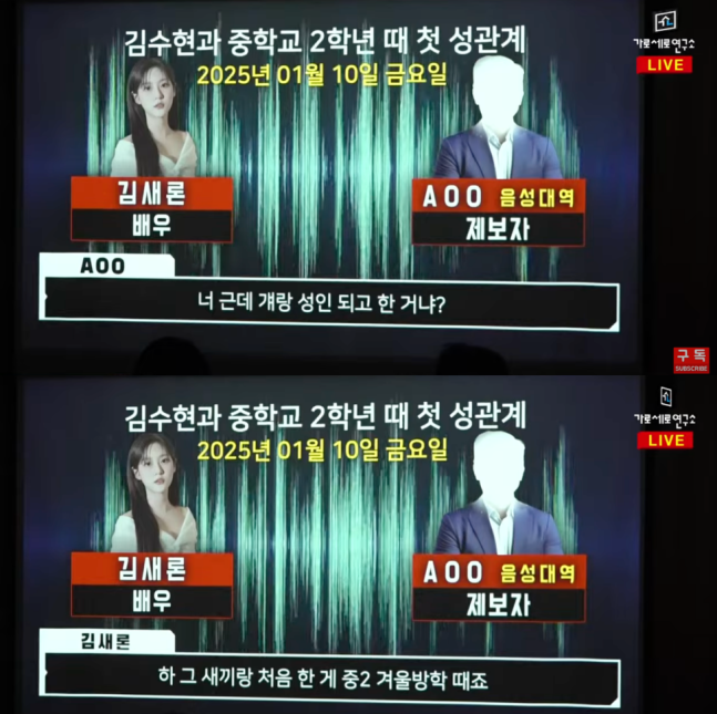 [단독] "만 14세 성관계? 또 가짜다"…김수현, 아동복지법위반 무혐의